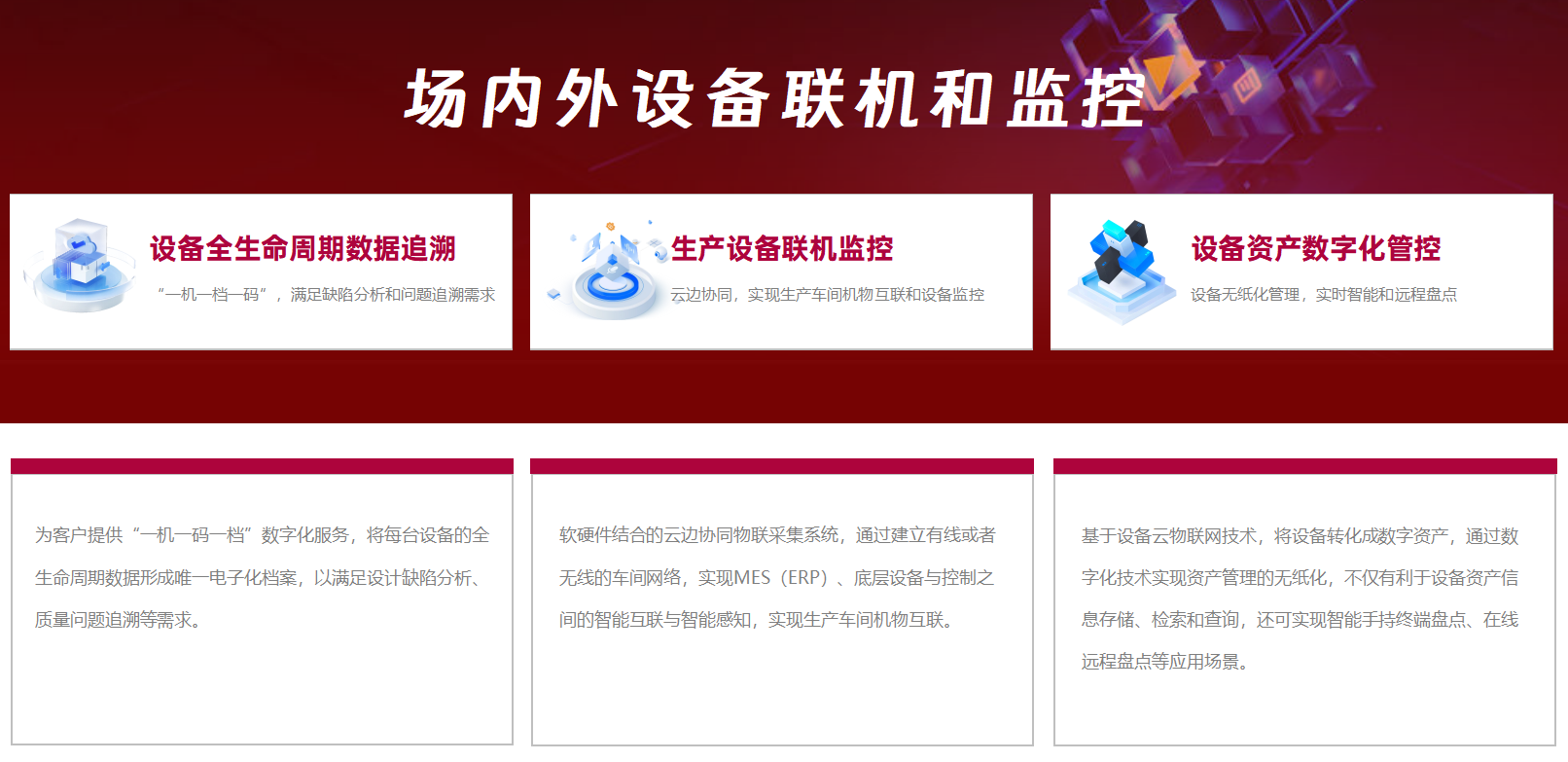 場(chǎng)內(nèi)外設(shè)備聯(lián)機(jī)監(jiān)控